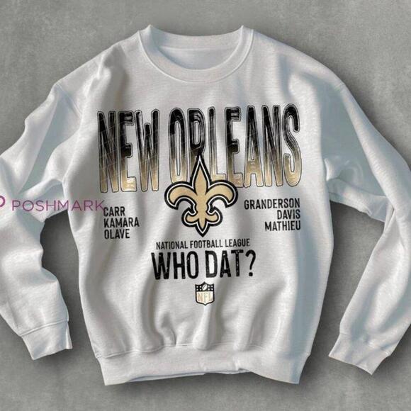 Other - New Orleans Saints Who Dat Sweatshirt Retro Elbertfranklin5